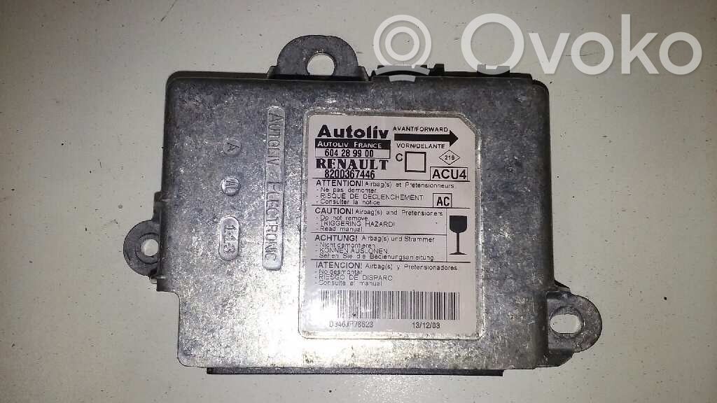 Renault Megane II Airbag control unit/module 