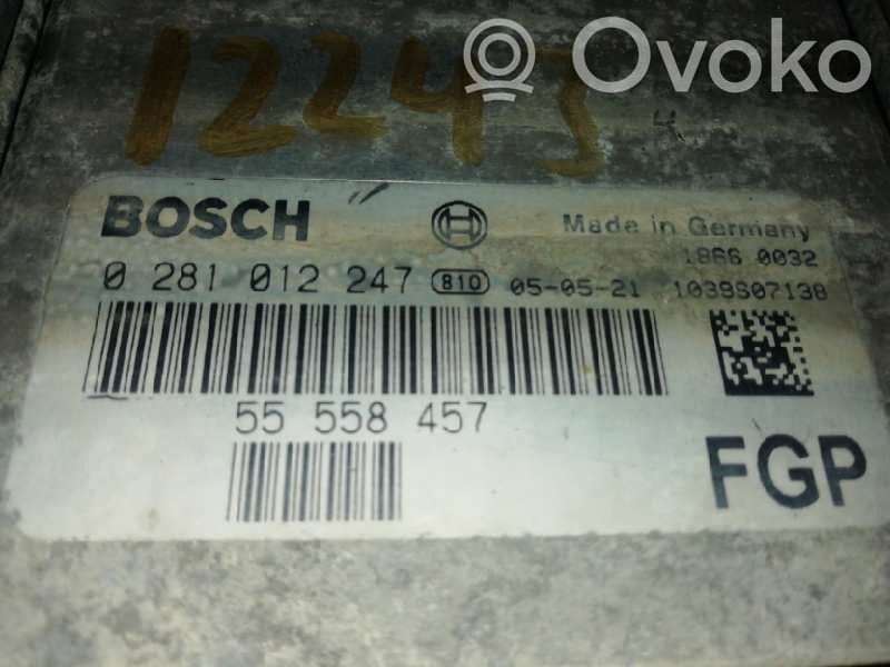 Engine control unit/module   0281014077,55558457,0281014077
