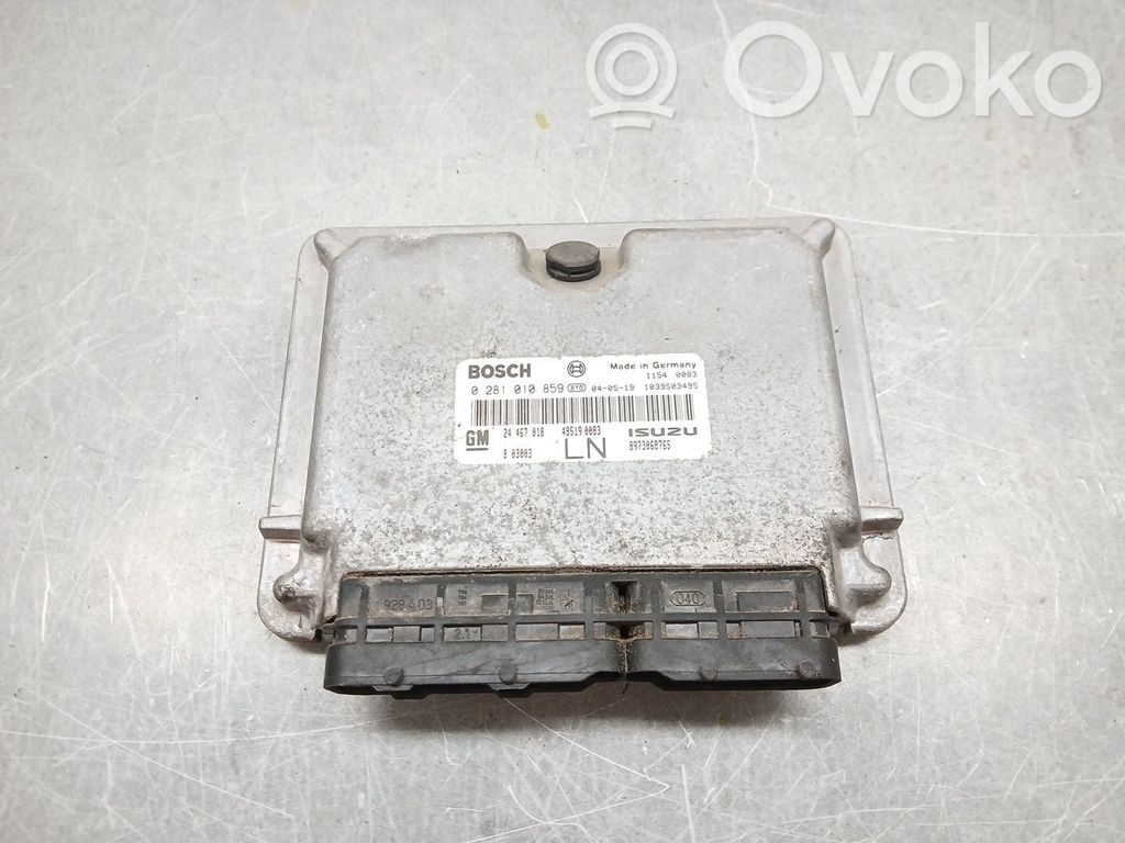 Unidad de control/módulo del motor   0281010859