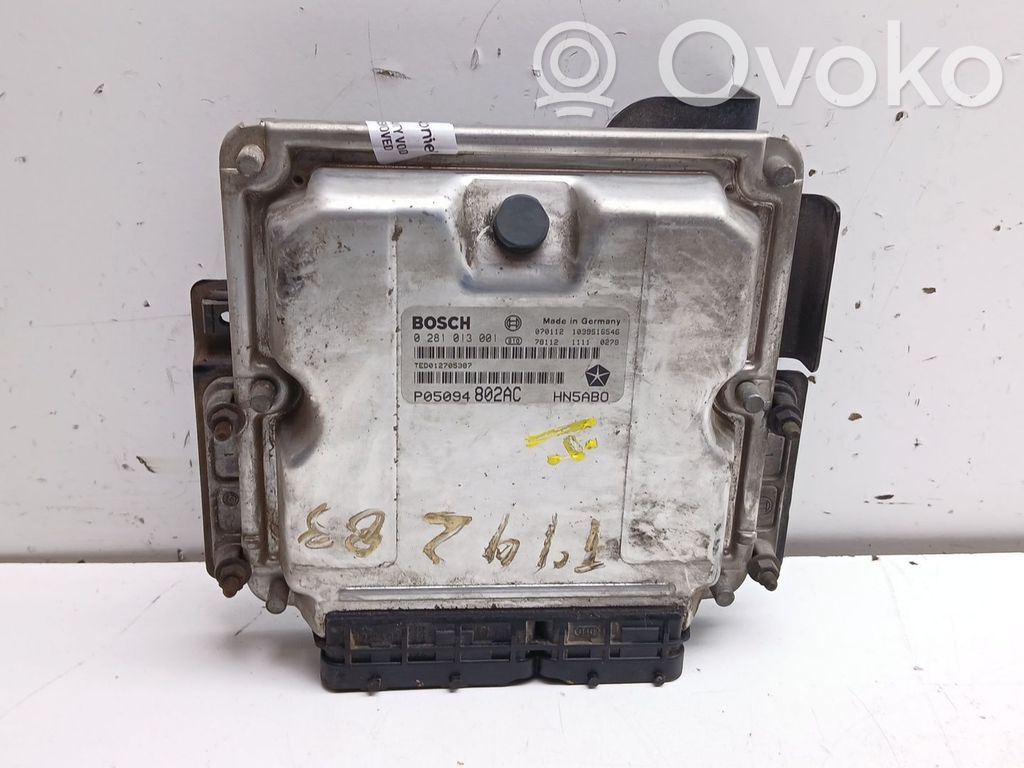 Engine control unit/module   P05094802AC,0281013001
