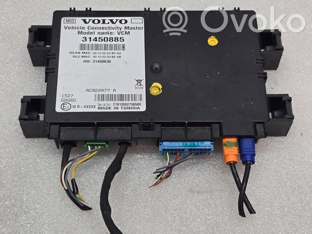 Volvo XC90 Module unité de contrôle Bluetooth 