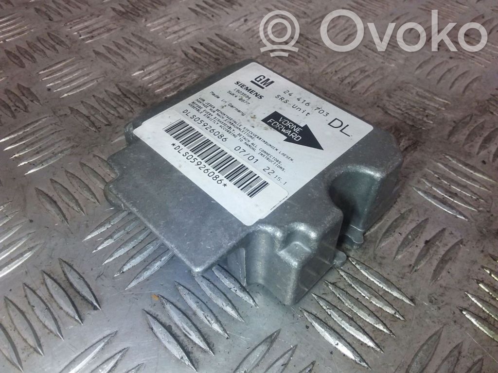 Opel Astra G Airbag control unit/module 