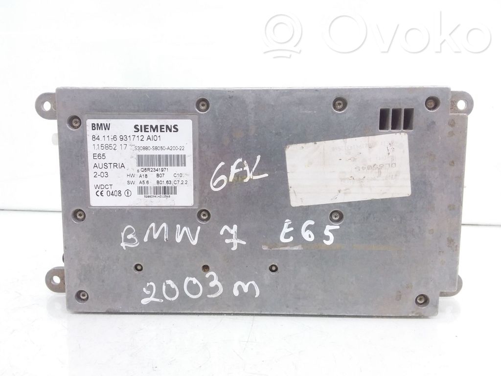 BMW 7 E65 E66 Phone control unit/module 