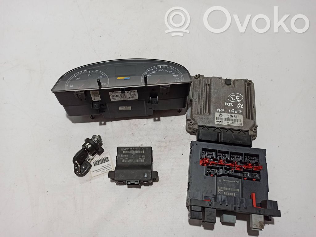 Volkswagen Caddy Engine ECU kit and lock set 