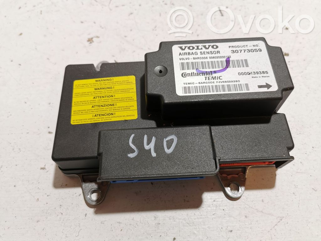 Volvo S40 Airbag control unit/module 