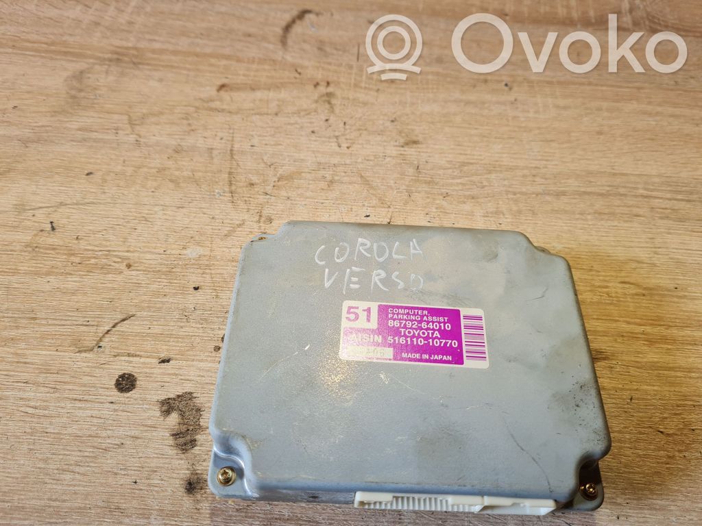 Toyota Corolla Verso AR10 Parking PDC control unit/module 