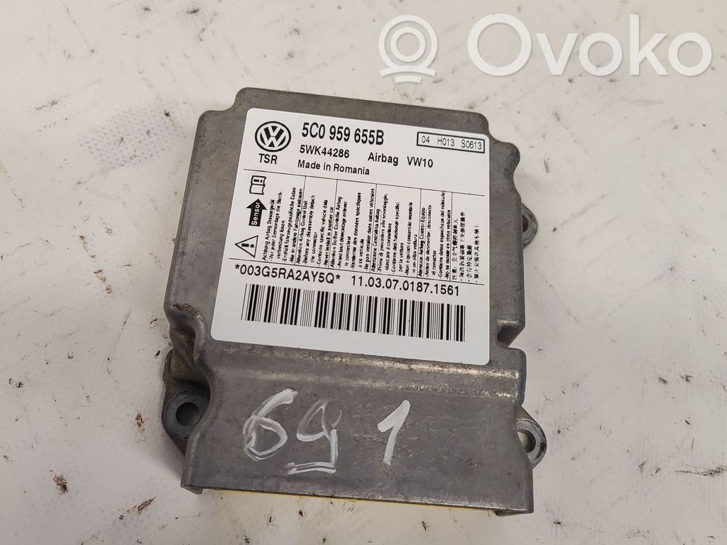Volkswagen Golf VI Airbag control unit/module 