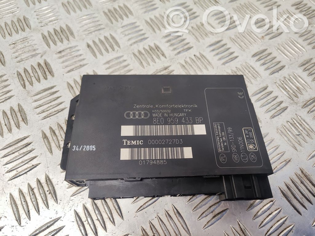 Audi A4 S4 B7 8E 8H Module confort 