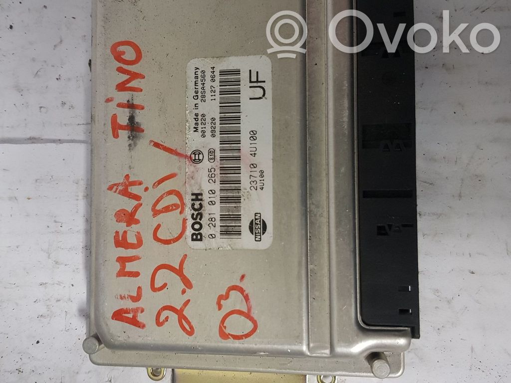 Engine control unit/module   0281010265,237104U100