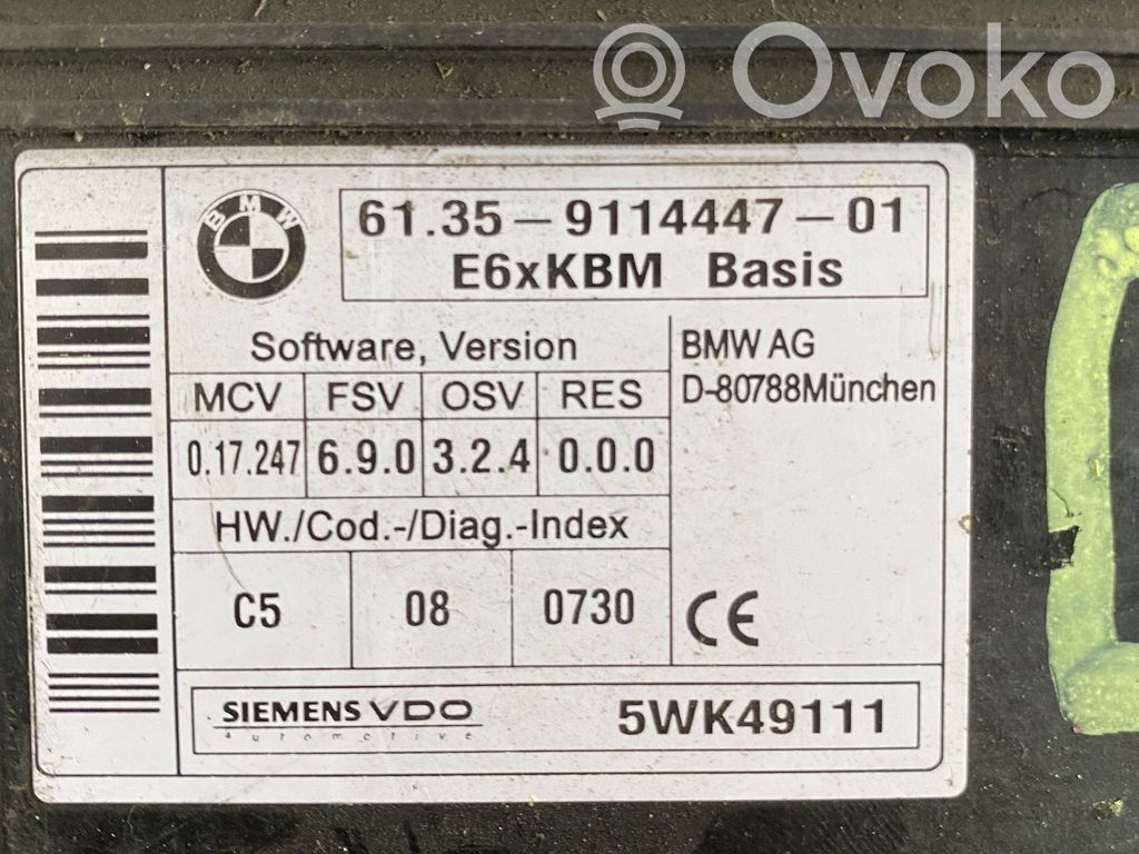 BMW 5 E60 E61 Module confort 