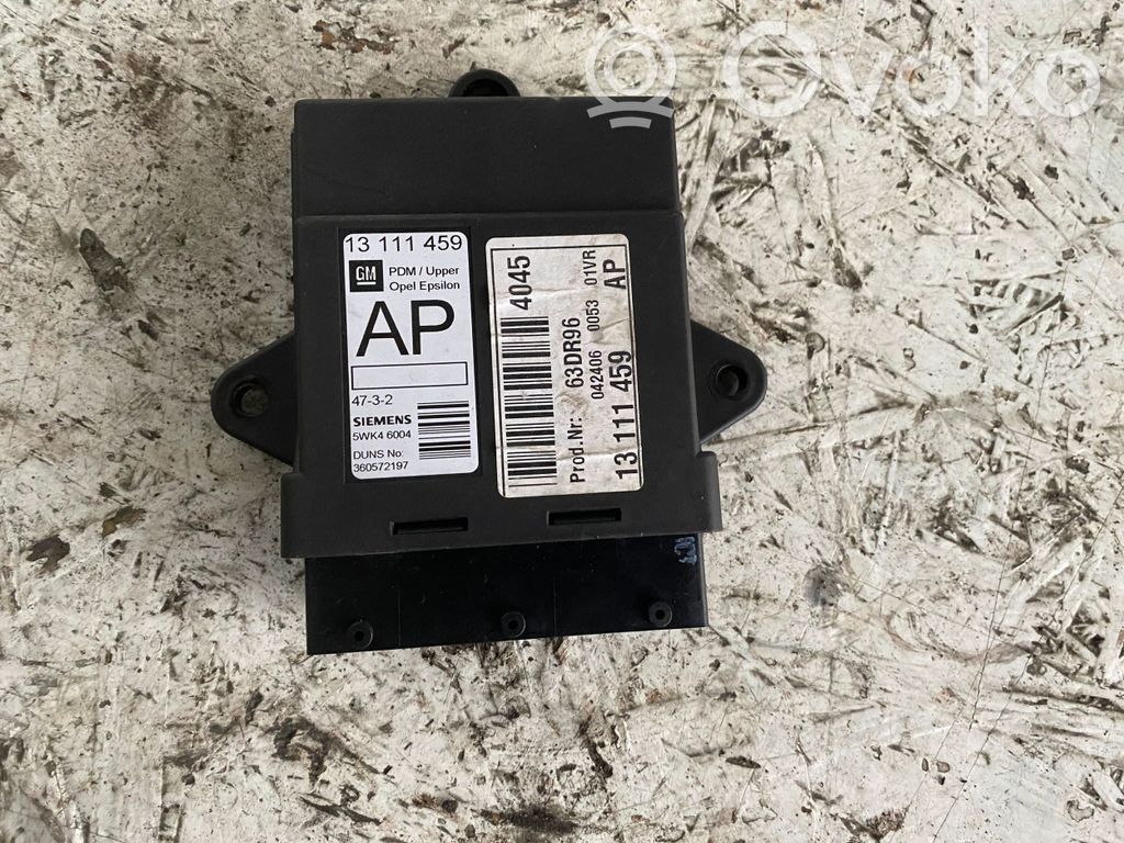 Opel Signum Door central lock control unit/module 