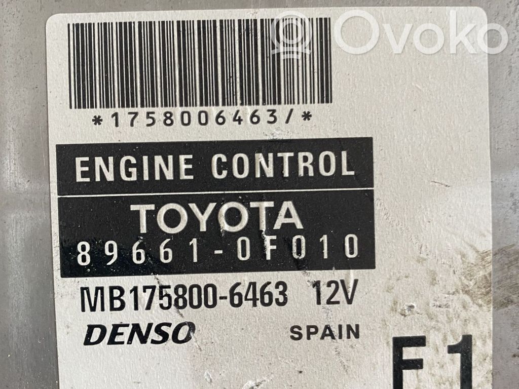 Toyota Corolla Verso AR10 Engine control unit/module 