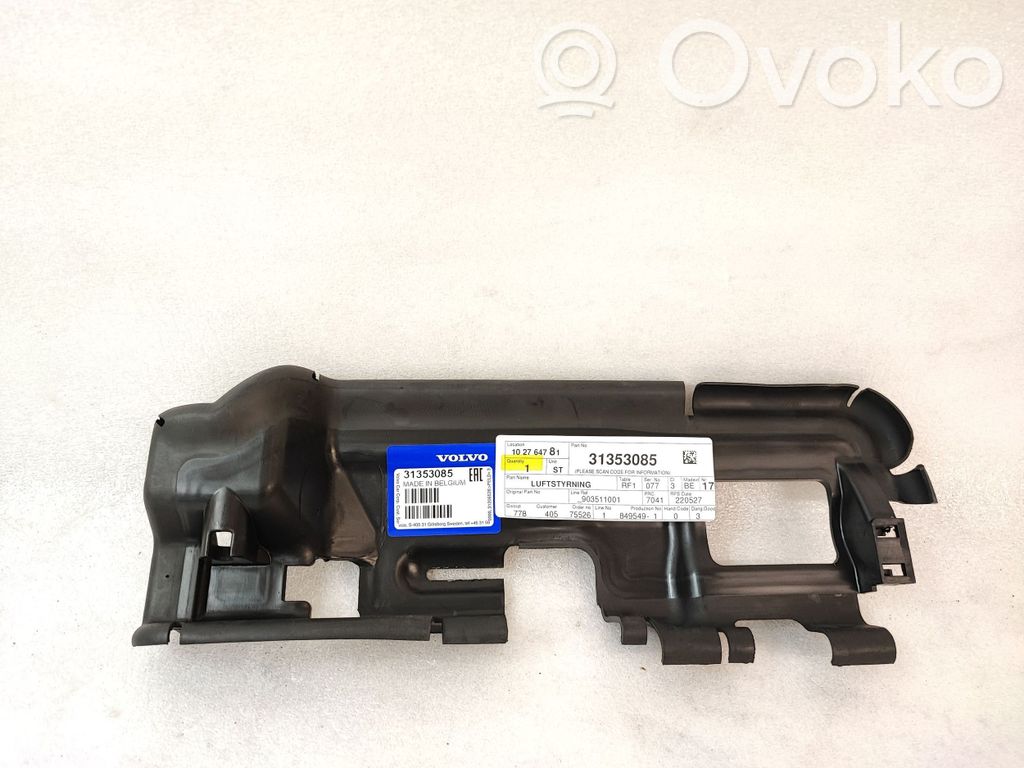 Volvo V60 Conducto/guía del intercooler 