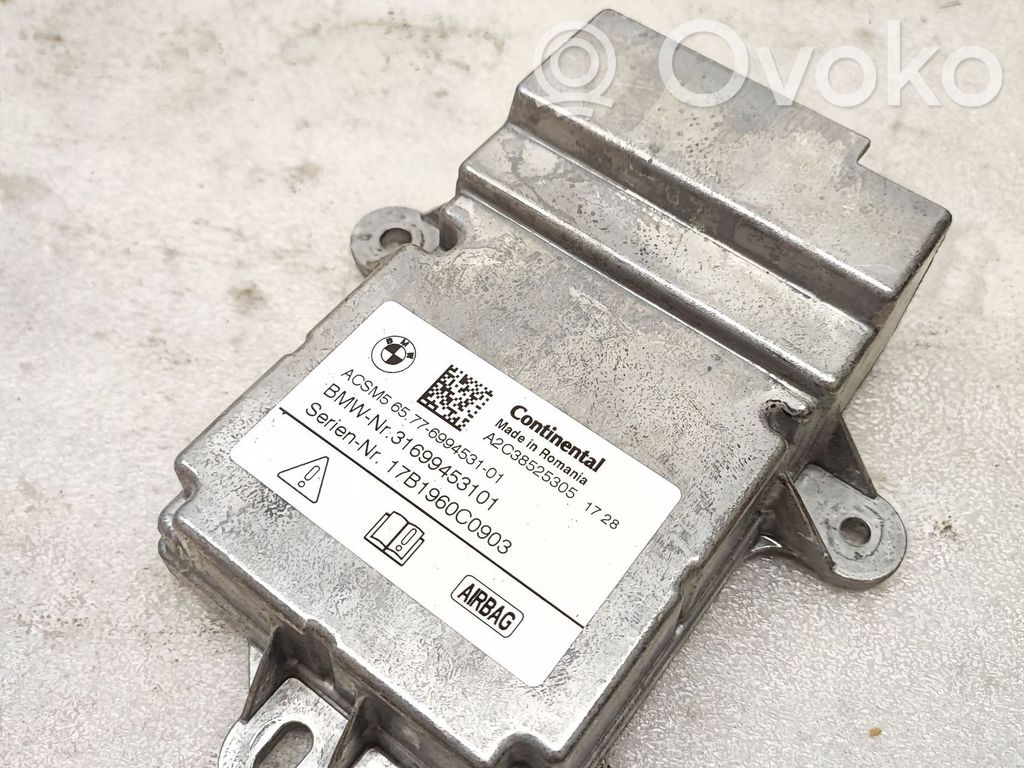 BMW 5 G30 G31 G38 Sterownik / Moduł Airbag 