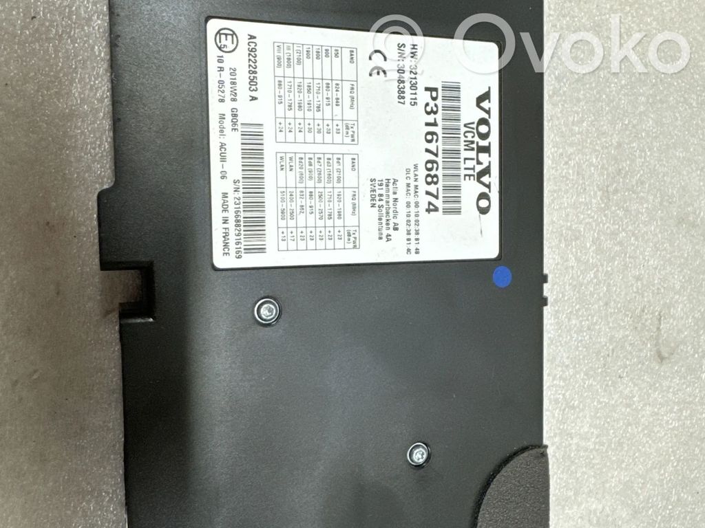 Volvo XC90 Unité de commande, module téléphone 
