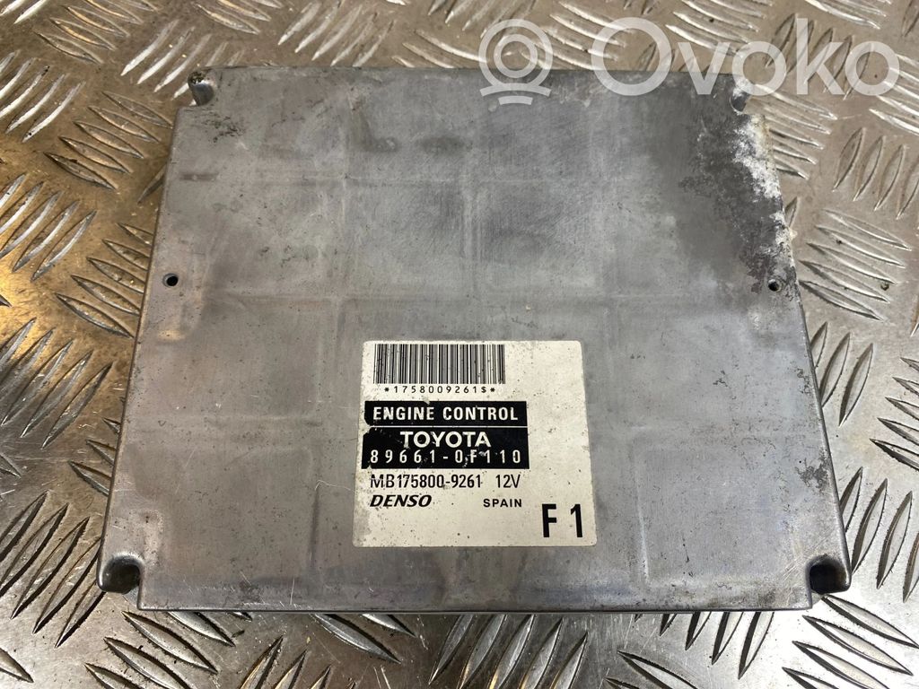 Toyota Corolla Verso AR10 Engine control unit/module 