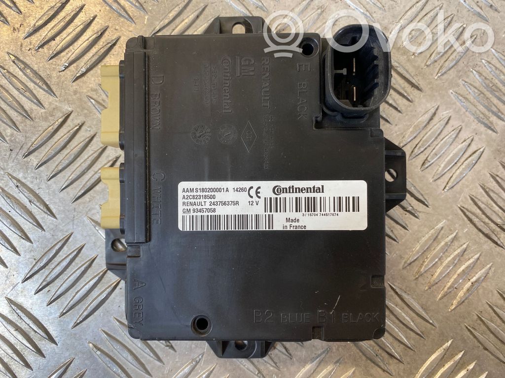 Opel Vivaro Door central lock control unit/module 