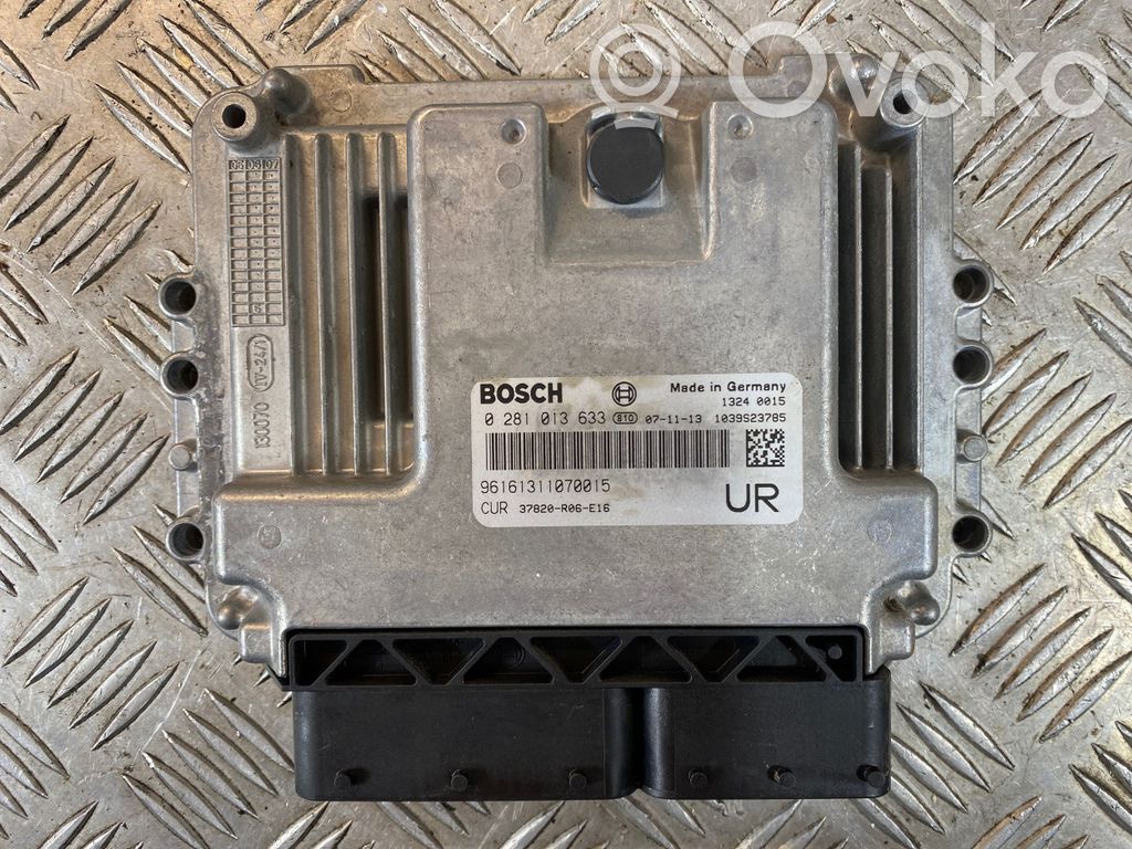 Engine control unit/module   0281013633,96161311070015,37820R06E16,1039S23785