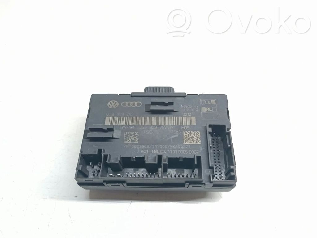 Audi A6 S6 C7 4G Oven ohjainlaite/moduuli 