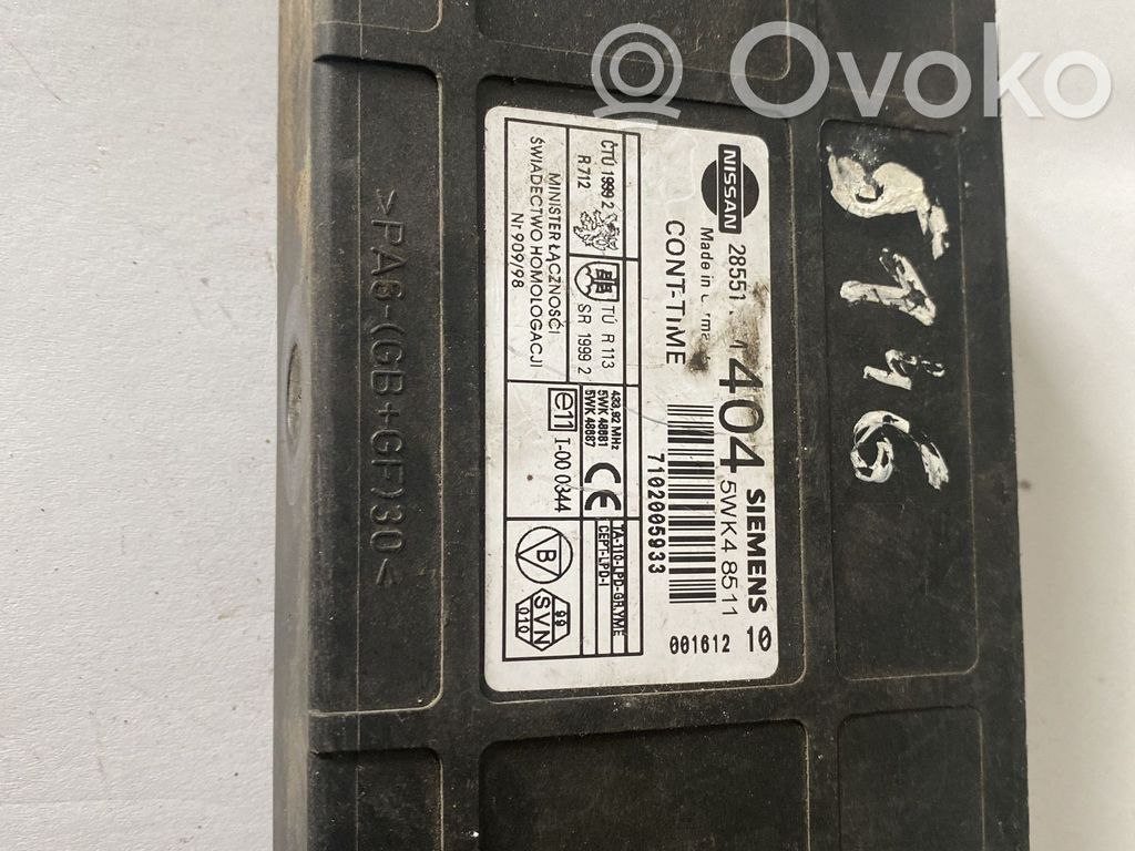 Moduł / Sterownik komfortu   5WK48511,7102005933,28551