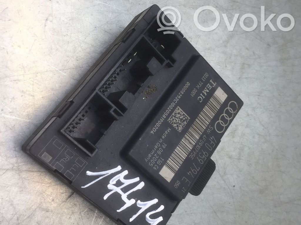 Audi A6 S6 C6 4F Door control unit/module 