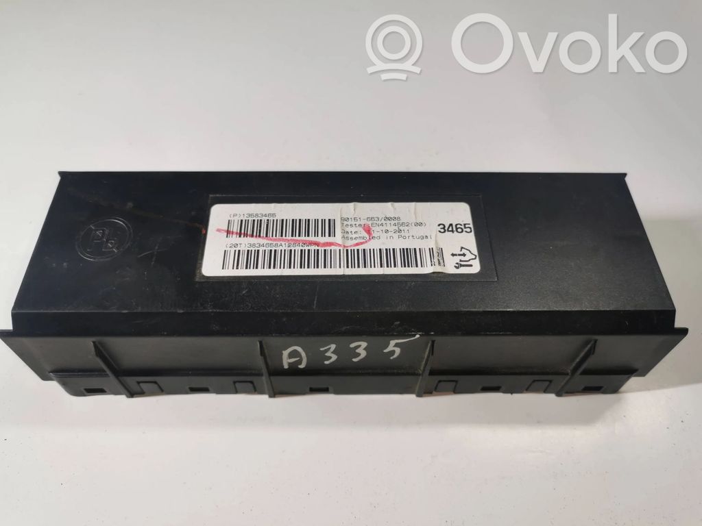 Opel Meriva B Kiti valdymo blokai/ moduliai 