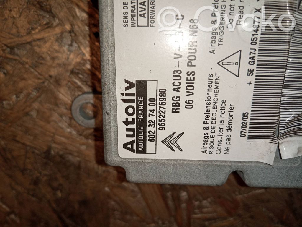 Citroen Xsara Picasso Airbag control unit/module 