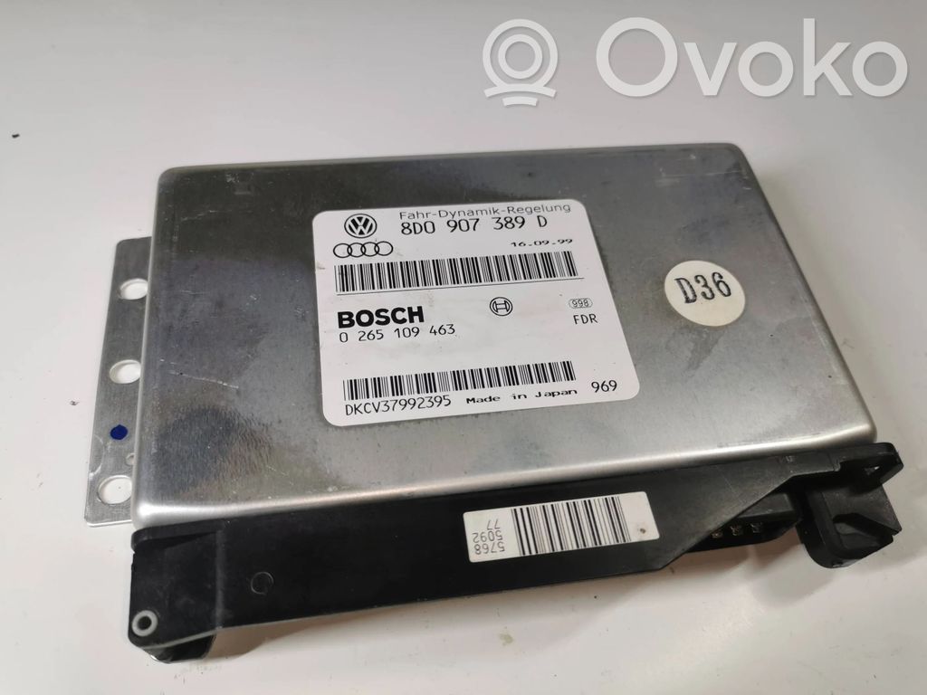Audi A6 S6 C5 4B ESP acceleration yaw rate sensor 