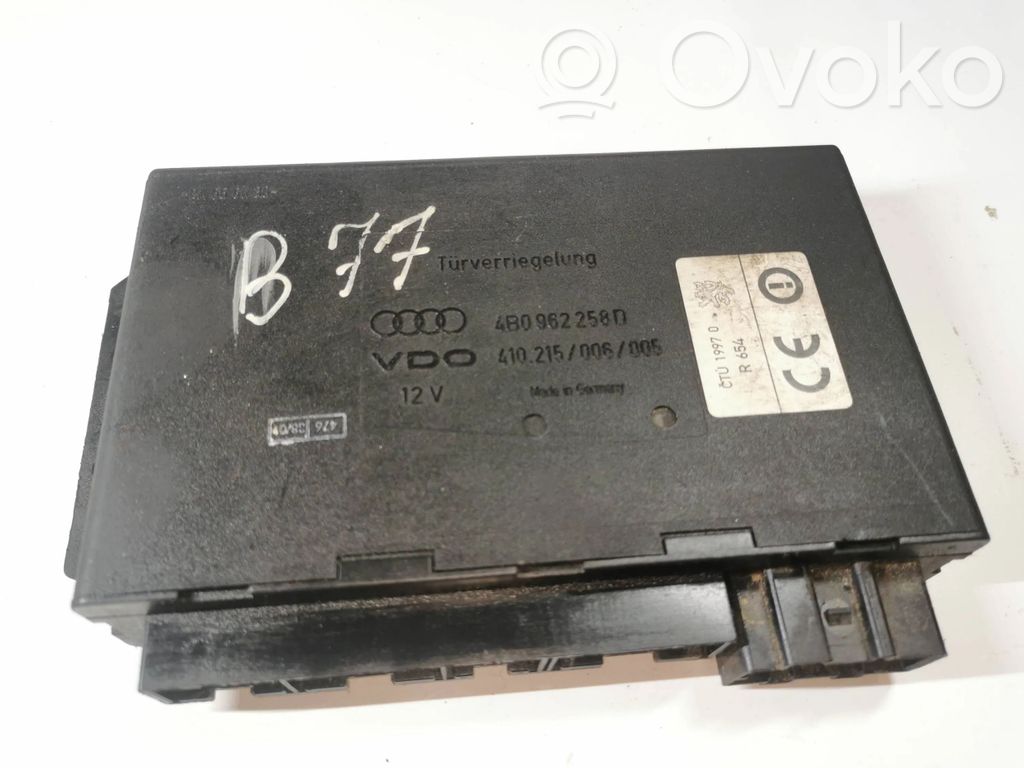 Audi A6 S6 C5 4B Comfort/convenience module 