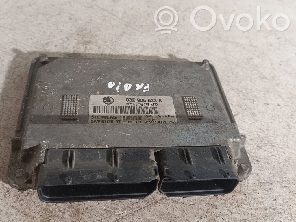 Skoda Fabia Mk1 (6Y) Engine control unit/module 