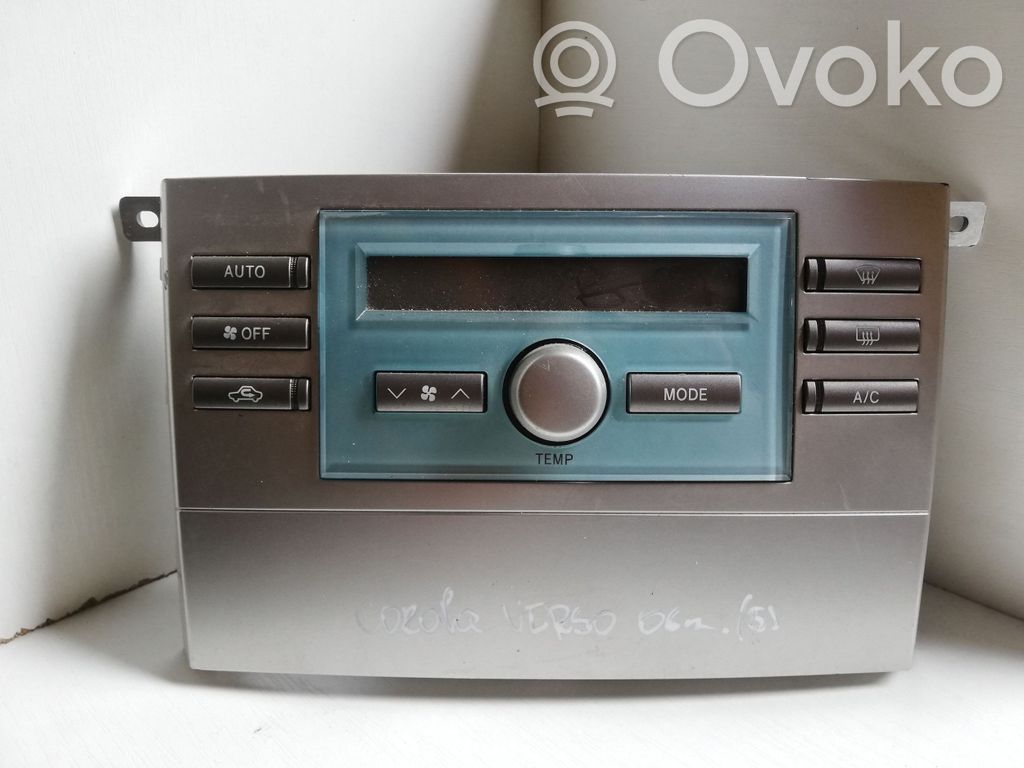 Toyota Corolla Verso AR10 Climate control unit 