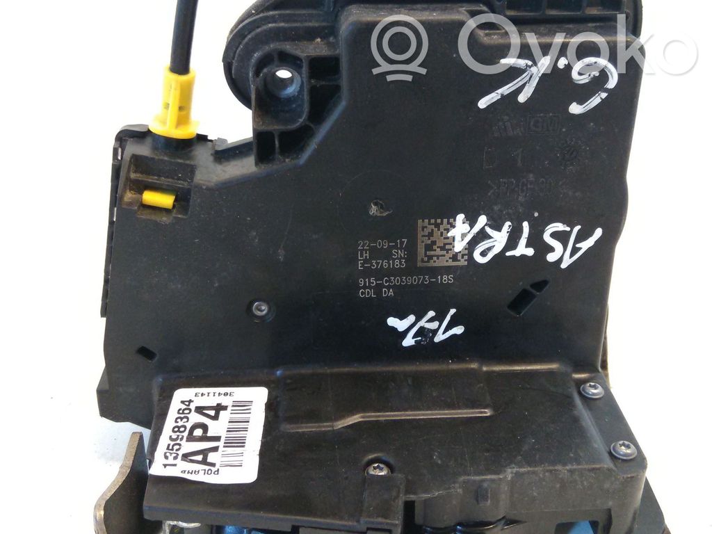 Opel Astra K Galinių durų spyna 