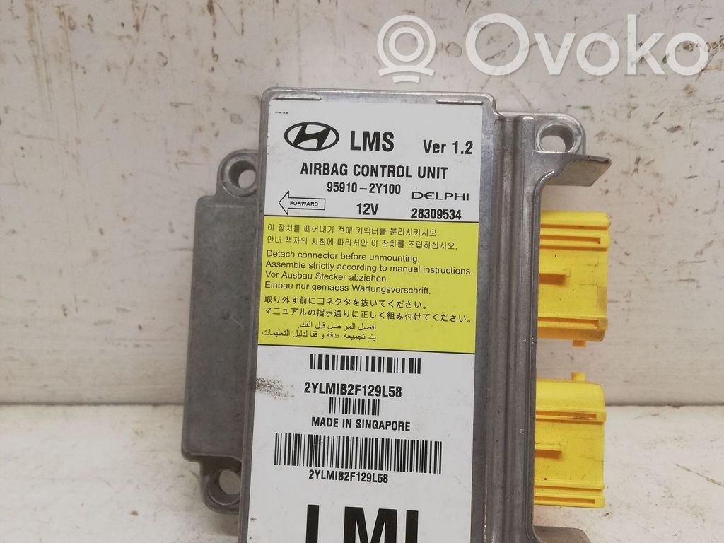 Hyundai ix35 Oro pagalvių valdymo blokas 