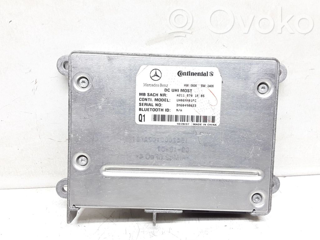 Mercedes-Benz ML W164 Module unité de contrôle Bluetooth 