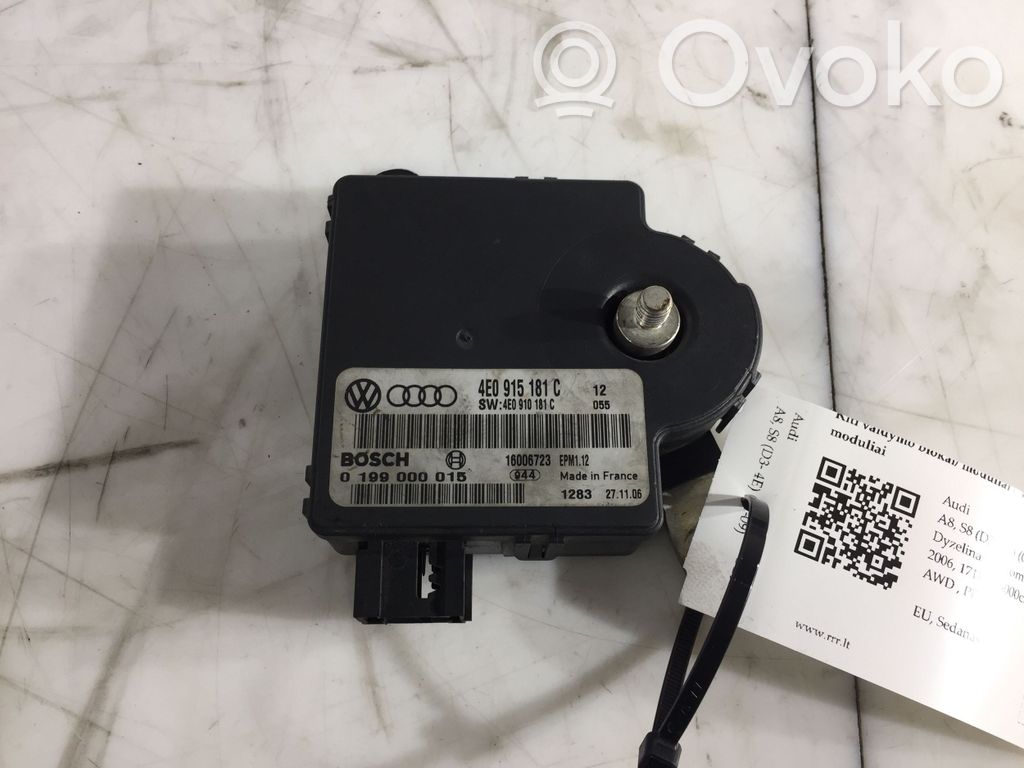 Audi A8 S8 D3 4E Other control units/modules 