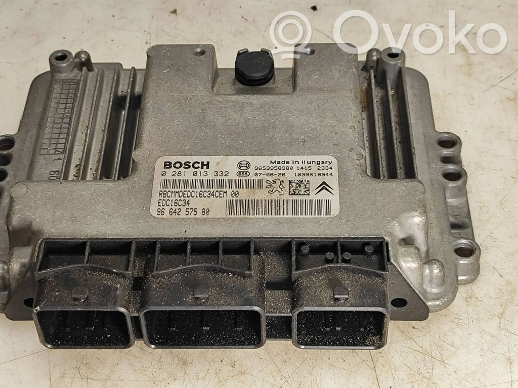 Peugeot 407 Engine control unit/module 