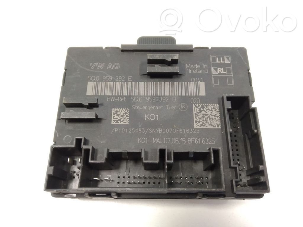 Audi A3 S3 8V Door control unit/module 