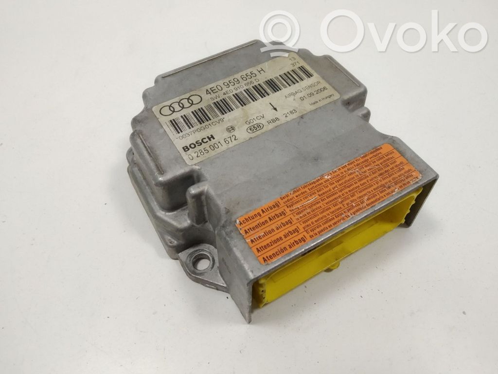 Audi A8 S8 D3 4E Airbag control unit/module 