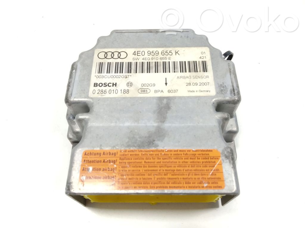 Audi A8 S8 D3 4E Airbag control unit/module 