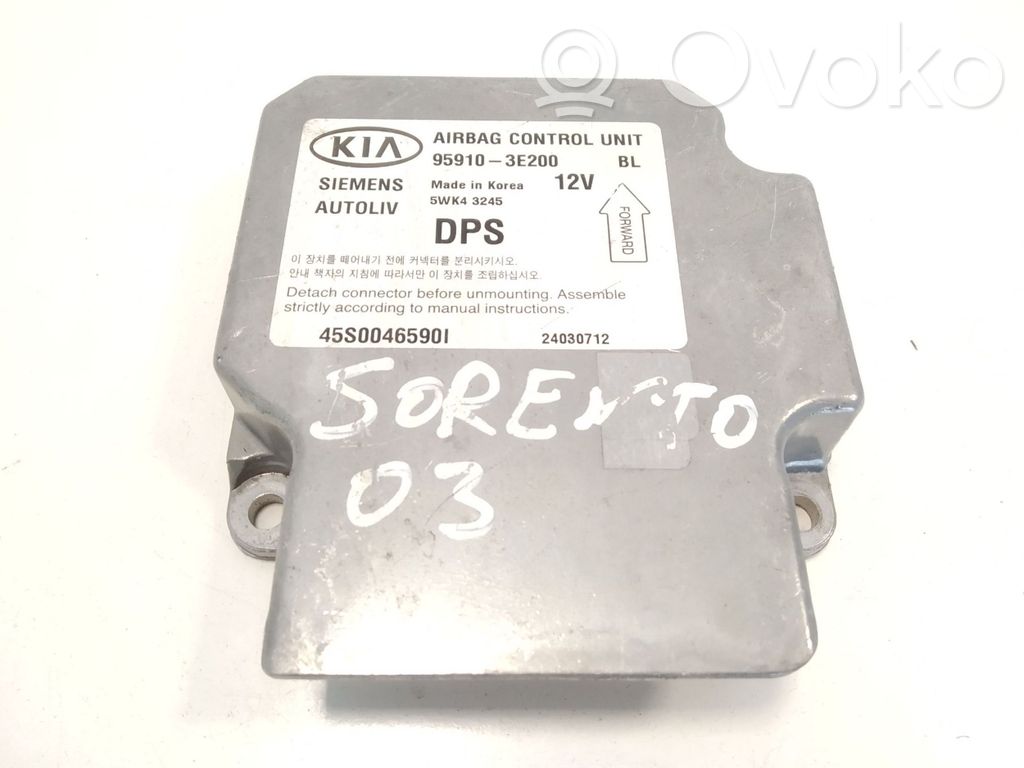 KIA Sorento Airbag control unit/module 