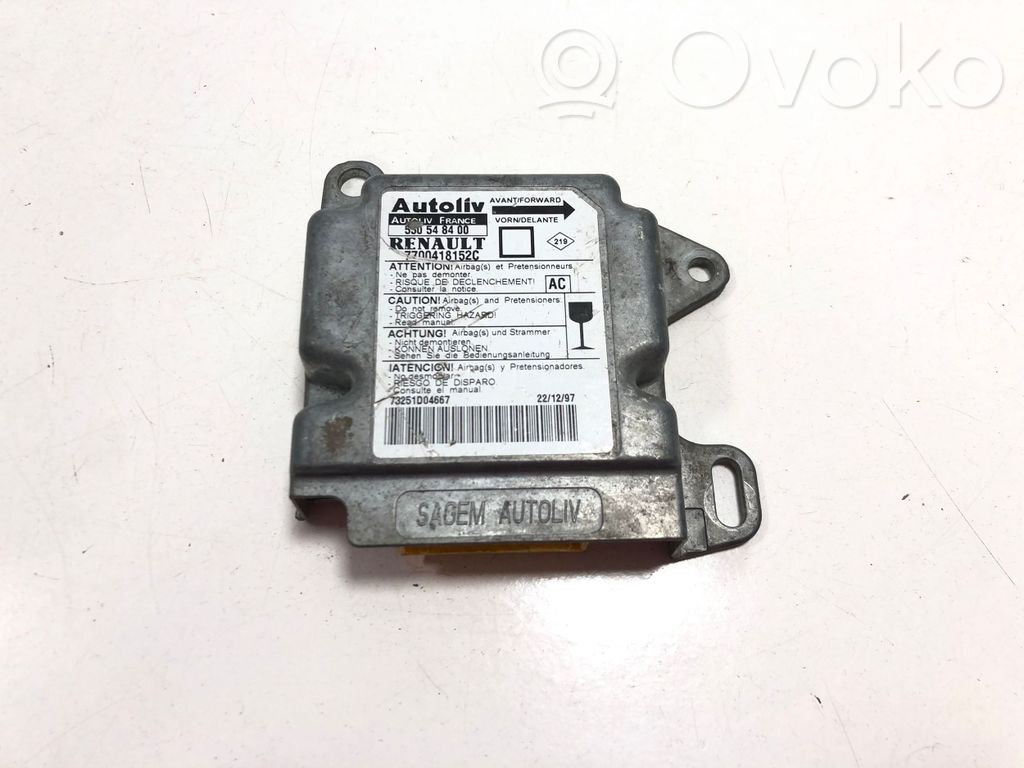 Renault Megane I Airbag control unit/module 