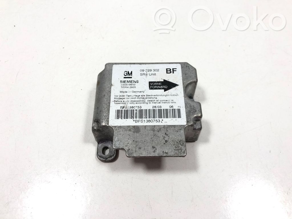 Opel Astra G Airbag control unit/module 