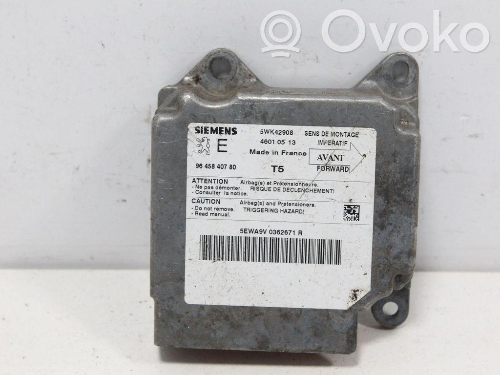 Peugeot 307 Airbag control unit/module 