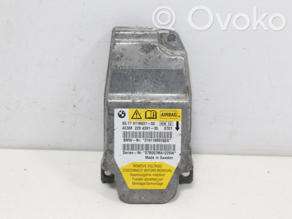 BMW 5 E60 E61 Airbag control unit/module 