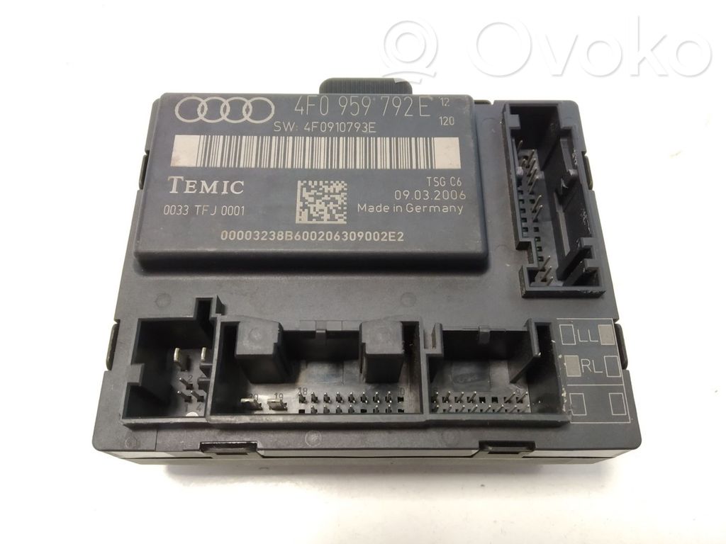 Audi A6 S6 C6 4F Door control unit/module 