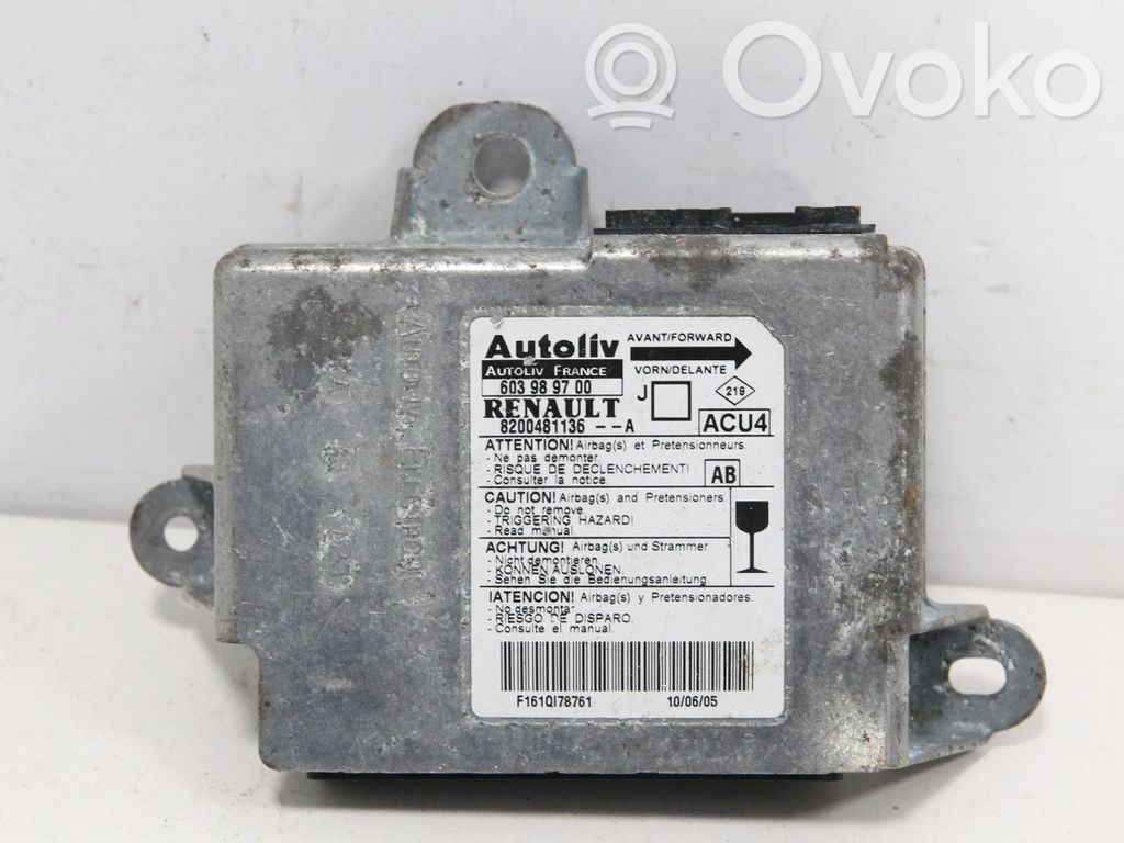 Renault Scenic II -  Grand scenic II Airbag control unit/module 