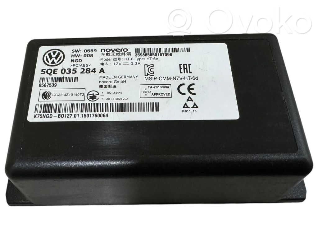 Volkswagen Golf VII Citu veidu vadības bloki / moduļi 