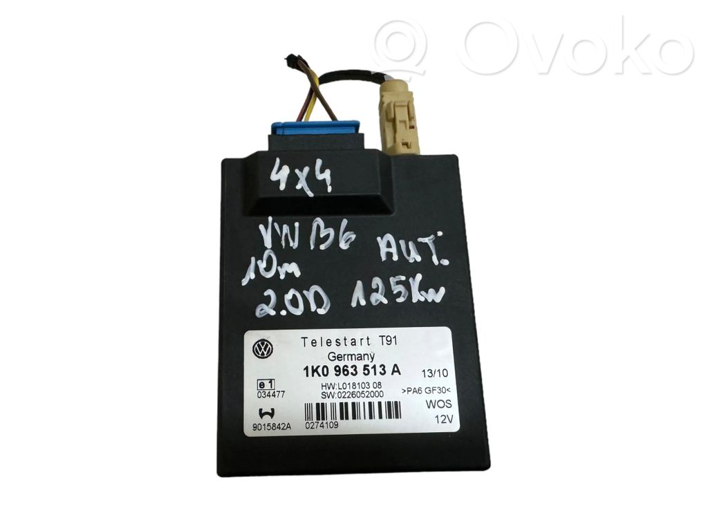 Volkswagen PASSAT B6 Auxiliary heating control unit/module 