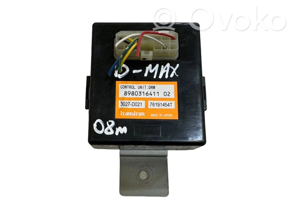 Isuzu D-Max Other control units/modules 
