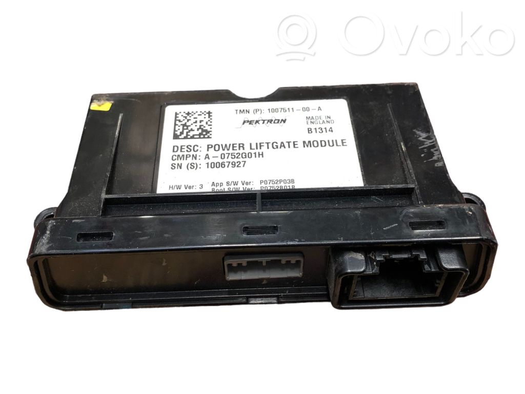 Tailgate/trunk control unit/module   A0752G01H,100751100A,10067927
